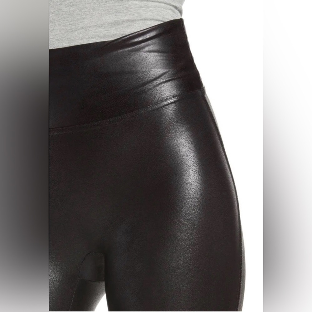 SPANX Black Faux Leather Leggings - Picture 5 of 10